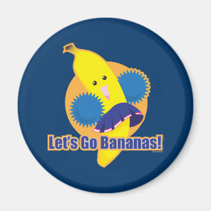 Låt oss gå bananer! magnet