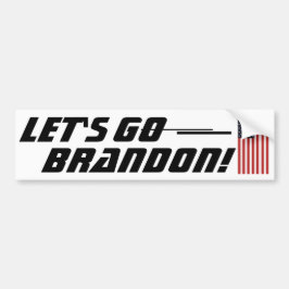 Låt oss gå Brandon Bumper Sticker Bildekal