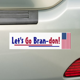 Låt oss gå Brandon Bumper Sticker Bildekal