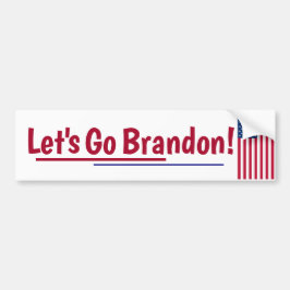 Låt oss gå Brandon Bumper Sticker Bildekal