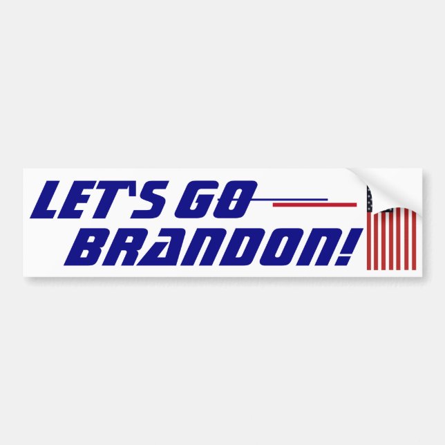 Låt oss gå Brandon Bumper Sticker Bildekal (Framsidan)