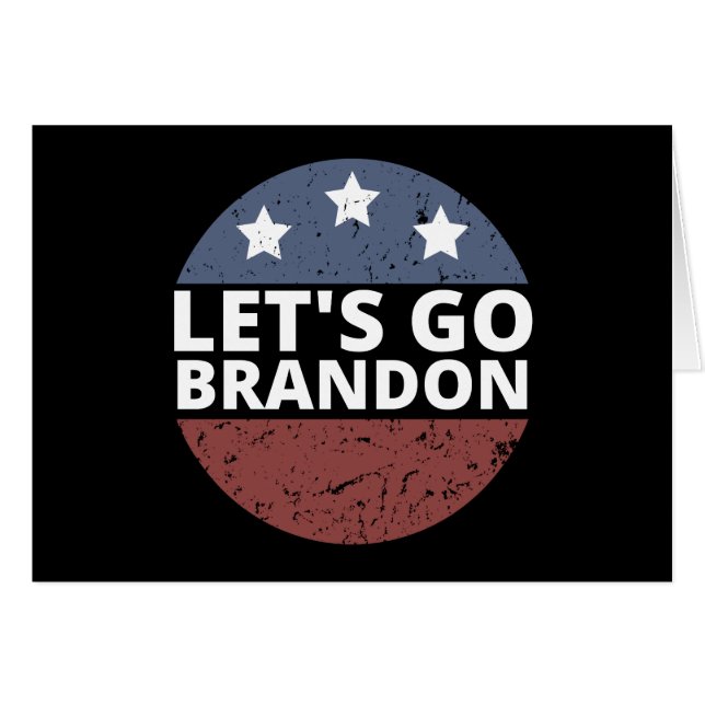 låt oss gå brandon hälsningskort (Framsidan Horizontal)
