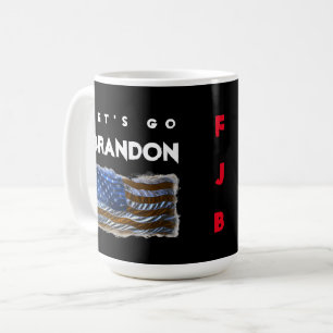 "Låt oss gå Brandon!" Kaffemugg