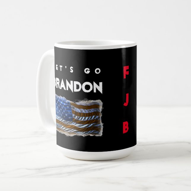 "Låt oss gå Brandon!" Kaffemugg (Framsida vänster)