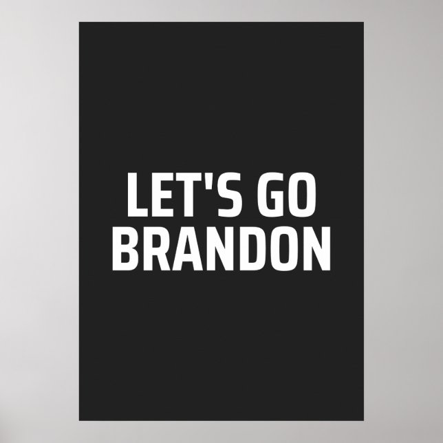 låt oss gå brandon poster (Framsidan)