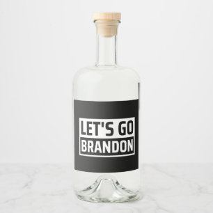 låt oss gå brandon spritflaskor etikett