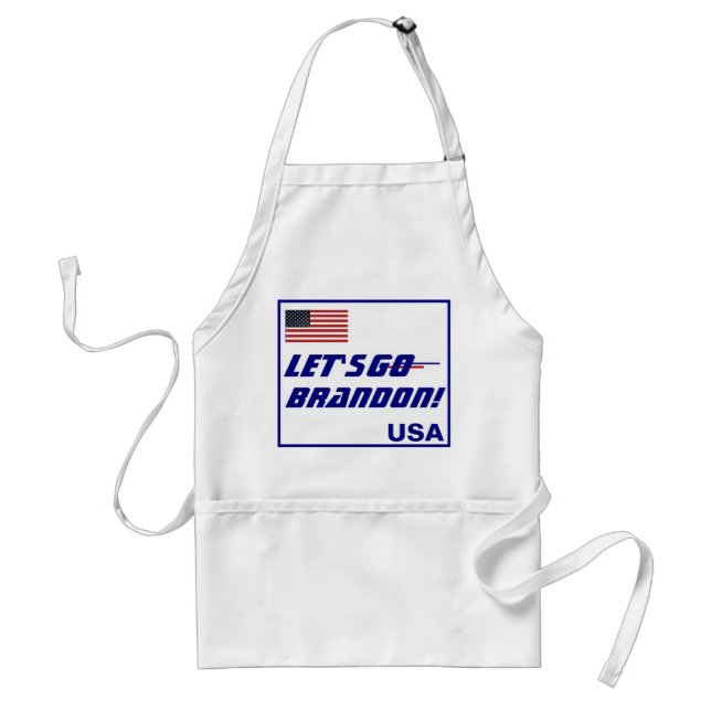 Låt oss gå Brandon! Vuxen Apron Förkläde (Framsidan)