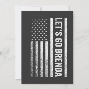 Låt oss gå Brenda Amerikansk flaggval Inbjudningar