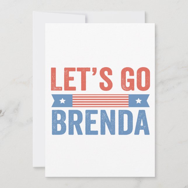 Låt oss gå Brenda Amerikansk val  Inbjudningar (Framsida)