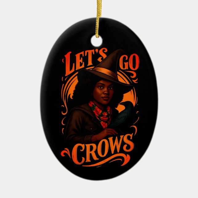 Låt oss gå Crows-Trollpackan Julgransprydnad Keramik (Framsidan)