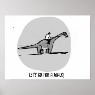 Låt oss gå en promenad poster