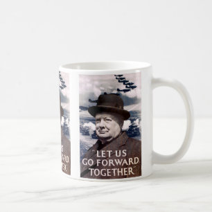 Låt oss gå framåt tillsammans kaffemugg