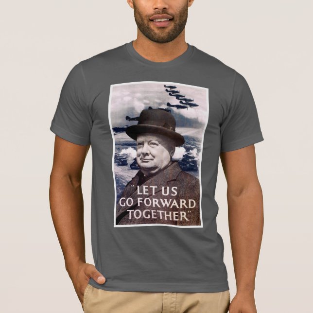 Låt oss gå framåtriktat tillsammans tee shirt (Framsida)