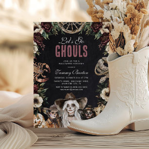 Låt oss gå Ghoulets Halloween Hoedown Inbjudningar