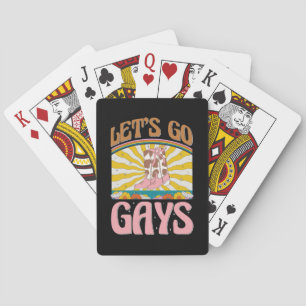 Låt oss gå Hbtq Pride Cowboy Stövlar Lesbisk Casinokort