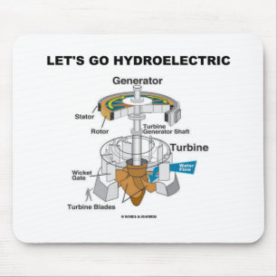 Låt oss gå hydroelektriska (turbingeneratorn) musmatta