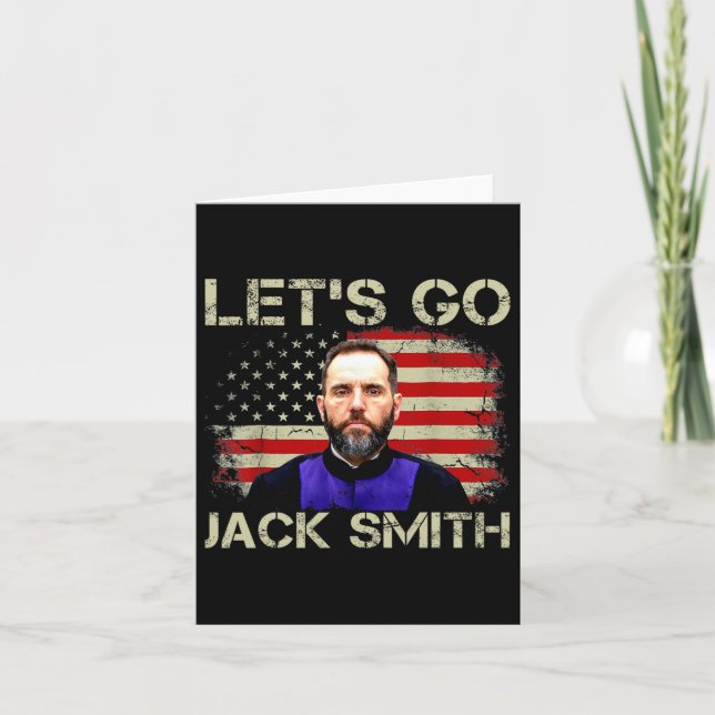 Låt oss gå Jack Smith Amerikansk Flagga Sommar  Kort (Framsida)
