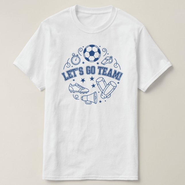 Låt oss gå lag sport T-shirt (Design framsida)