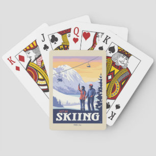 Låt oss gå och hoppa över Vintagen Skriv ut Casinokort