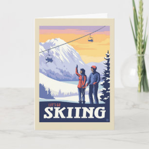 Låt oss gå och hoppa över Vintagen Skriv ut Kort