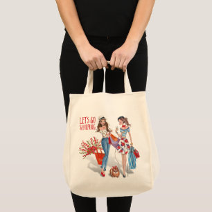 Låt oss gå och shoppa Tote Bag Tygkasse