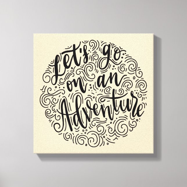 Låt oss gå på Äventyr Canvastryck (Framsida)