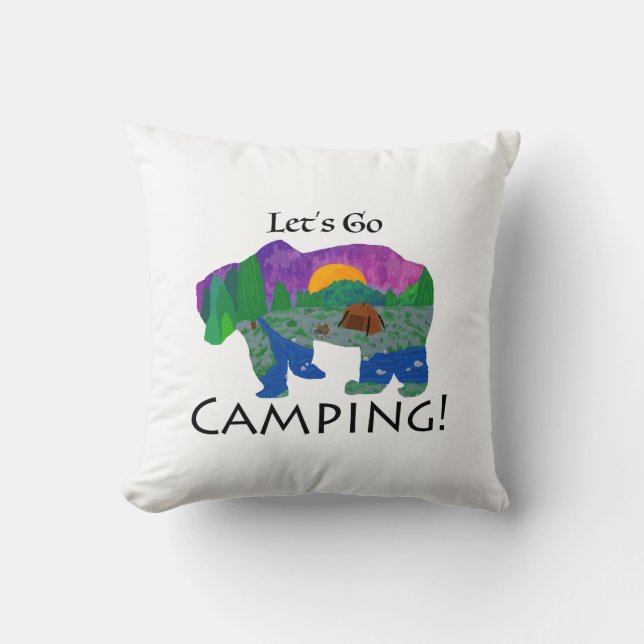 Låt Oss Gå På Camping Kudde (Framsida)