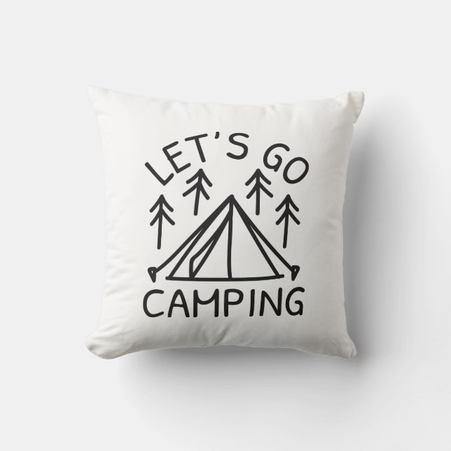 Låt oss gå på camping kudde (Framsida)