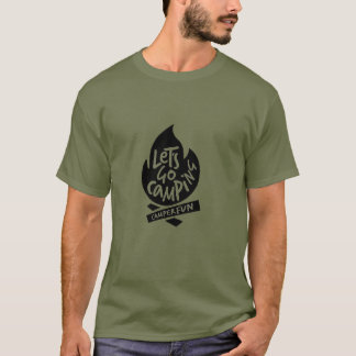 Låt oss gå på camping t shirt