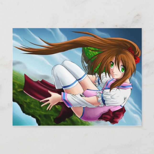 Låt oss gå på ett äventyr! vykort (Framsida)