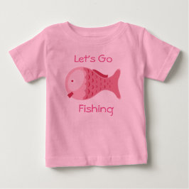 Låt oss gå på fiske Ekologisk Baby Onesie T-shirt