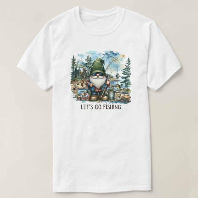 Låt Oss Gå På Fiske T-Shirt (Design framsida)