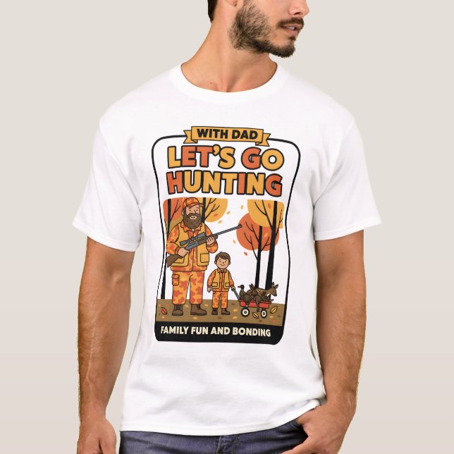 Låt oss gå på jakt t shirt (Framsida)