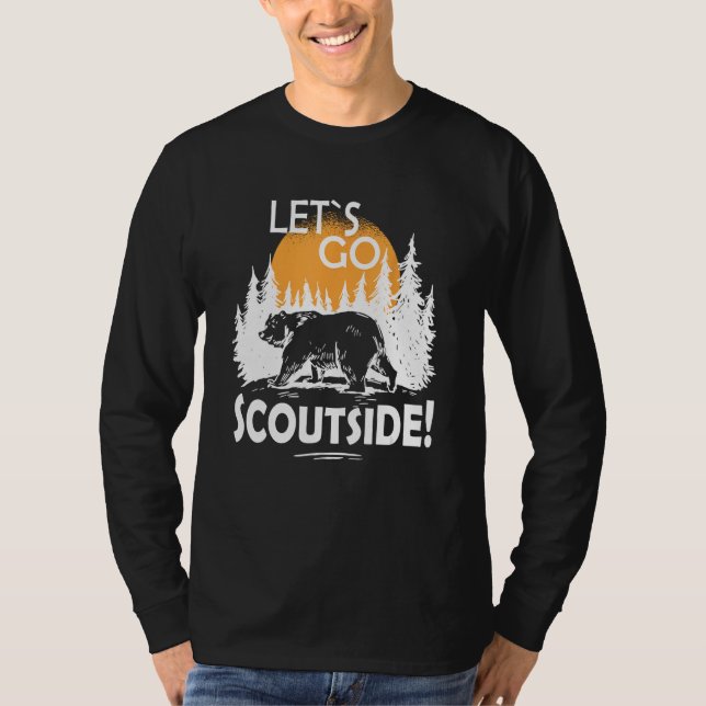 Låt oss gå Scoutside Cub Master Scouting T Shirt (Framsida)