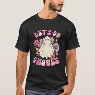 Låt oss gå spöken Retro Halloween Bachelorette Bru T Shirt