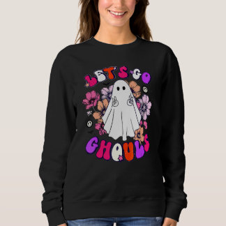 Låt oss gå spöken Retro Halloween Spenalös Brudkl T Shirt