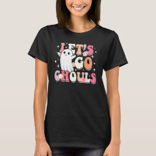 Låt Oss Gå Spöken Spöke Med Blommor Halloween Kost T Shirt