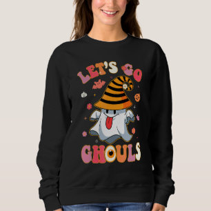 Låt Oss Gå Spöken Spöke Med Blommor Halloween Kost T Shirt
