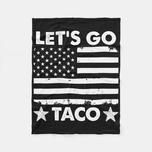 Låt oss Gå Taco6 Fleecefilt (Framsidan)