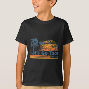 Låt oss gå Taco Est 2025 Rolig Retro Golf Av Taco T Shirt