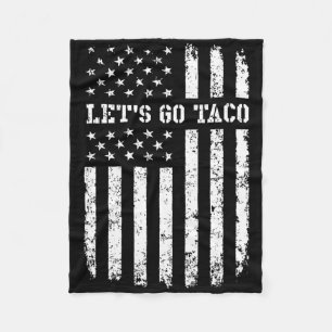 Låt oss gå Taco Flagga Fleecefilt