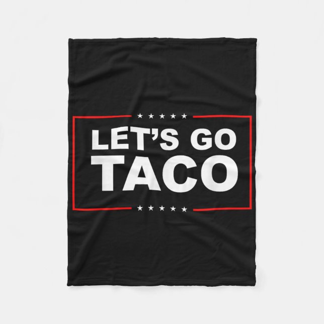 Låt oss gå Taco  Fleecefilt (Framsidan)