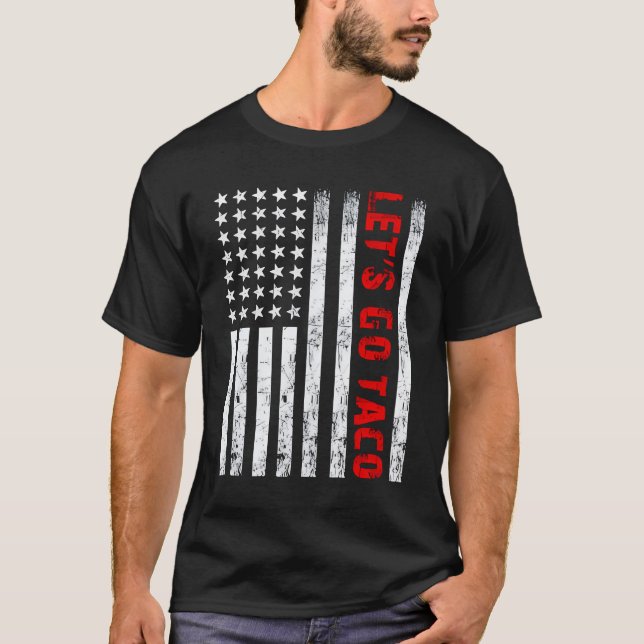 Låt oss gå Taco Funny Fiesta Food T Shirt (Framsida)