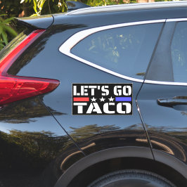 Låt oss gå Taco Funny Tacos Klistermärken