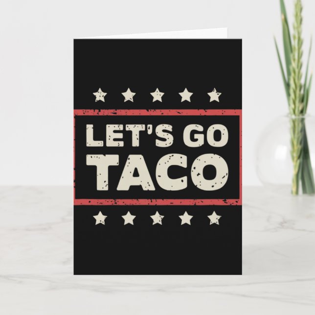 Låt oss gå Taco  Kort (Framsida)