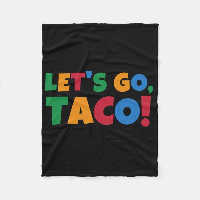 Låt oss gå Taco 'Kyckling Trump Tull Fleecefilt (Framsidan)