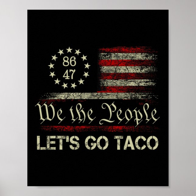 Låt oss gå Taco Roligt Parodi Meme 4  Poster (Framsidan)