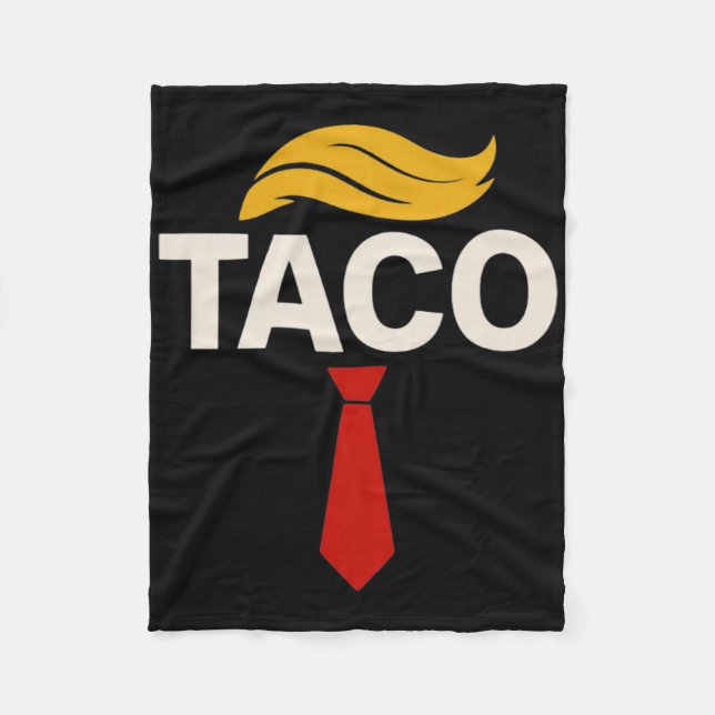 Låt oss gå Taco Roligt Trump Chickar alltid Ut _3  Fleecefilt (Framsidan)