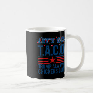 Låt oss gå Taco Trump Chickar Alltid Ut Rolig Patr Kaffemugg