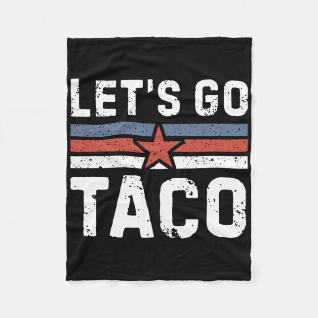 Låt oss gå Taco - Vintage 2  Fleecefilt (Framsidan)